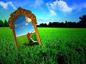 зеркало и трава