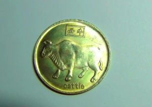 монета с быком
