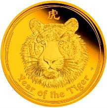 монета с тигром